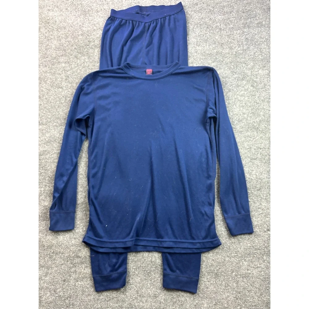Patagonia Capilene Thermal Base Layer Set Womens Large Blue Vintage USA Made